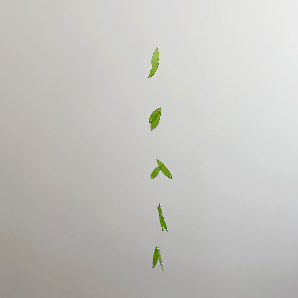[21USE_0404]뉴욕 꽃집의 커튼(버들잎) 자개모빌 DIY-KIT_P.올리브(S)