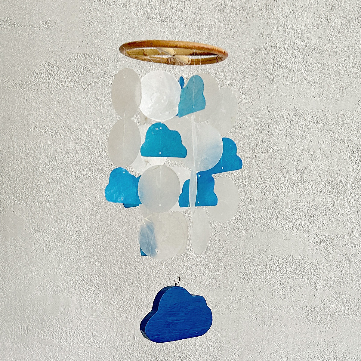 [23USE_0057]자개모빌 DIY-KIT+납작구름(블루)_블루구름(S)